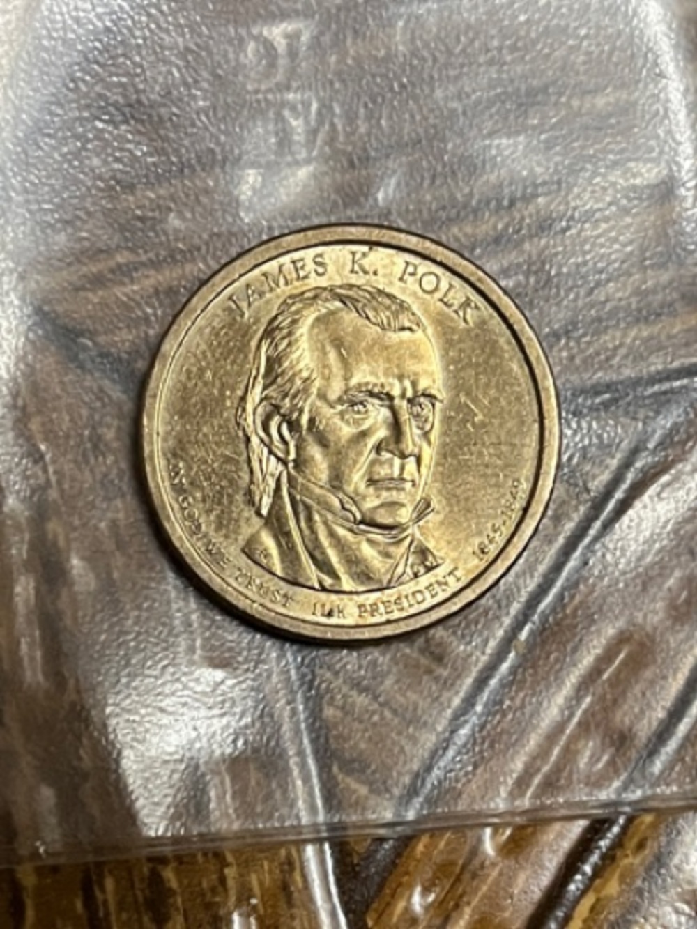 Presidential One Dollar Coin - James K. Polk $1 Gold Coin